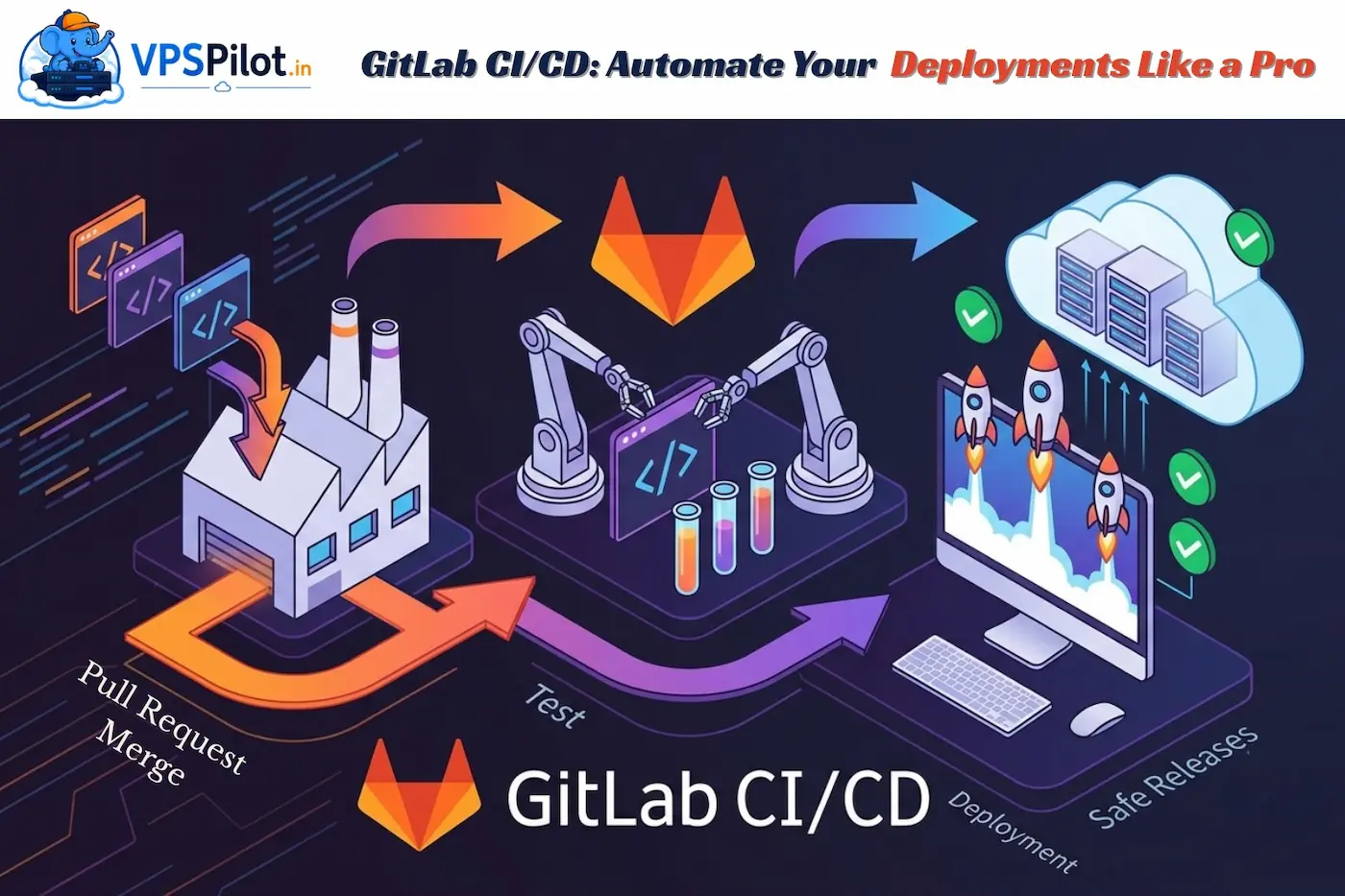 How to Deploy Applications Automatically with GitLab CI/CD thumbnail