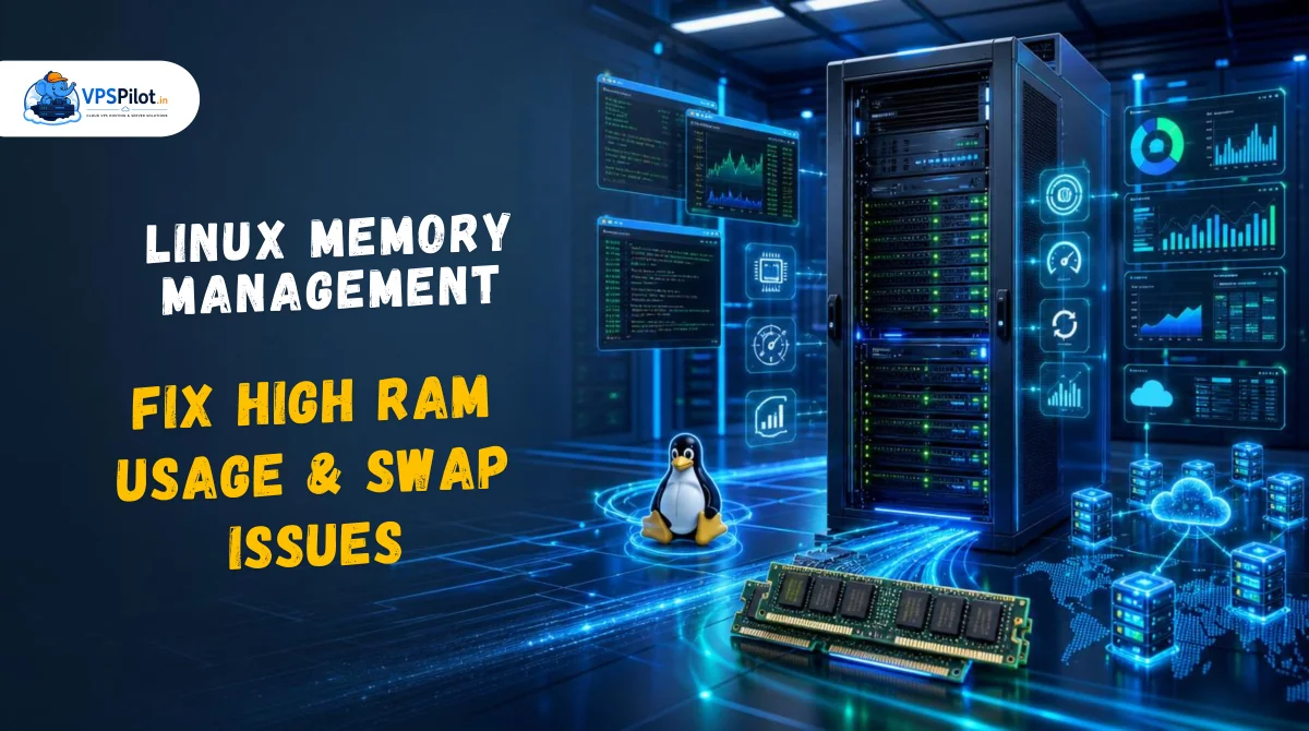 Linux Memory Management Explained: Fix High RAM Usage and Swap Issues hero image